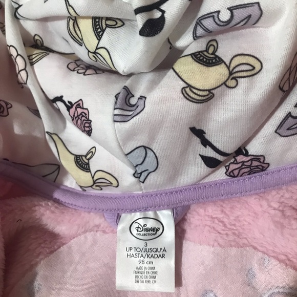 Pink and purple Disney princess robe size 3 - Picture 6 of 6
